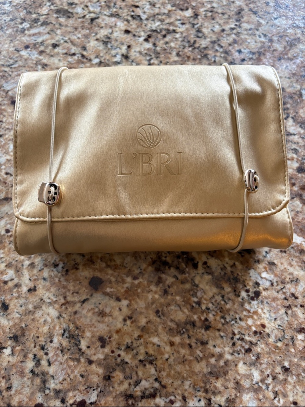 Golden Glow Roll Up Bag for Bath/Body/Cosmetics/Hair